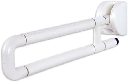 Veiligheidsbeugel Toilet - Antislip handgreep - Extra steun - Neerklapbaar ontwerp - 60 cm - Wit