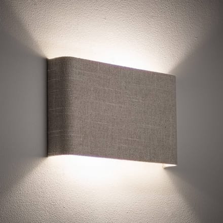 Nowodvorski Lighting Wandlamp Santana B, crème, textiel, breedte 25 cm, G9