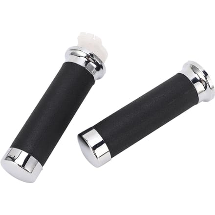 1 Paire Poignée de Guidon de Moto Ergonomique Antidérapante Poignée d'Accélérateur de Rechange Pour Shadow 400 black