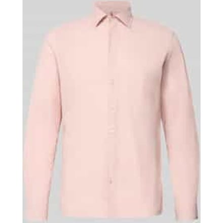 slim fit vrijetijdsoverhemd van linnenmix model 'Steven'