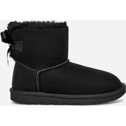 UGG® Mini Bailey Bow II for Kids in Black, Size 2, Twinface/Polyester/Wool