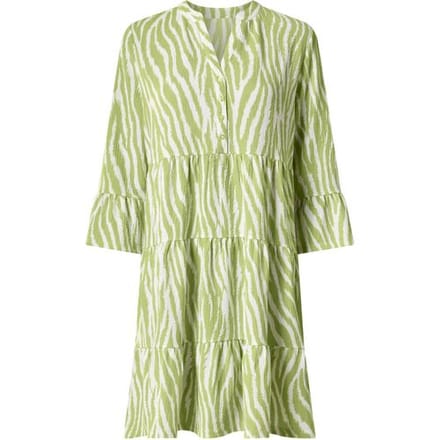 ESMARA Dames tuniekjurk met crêpe-structuur (groen, S (36/38))