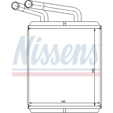 Warmtewisselaar, interieur verwarming NISSENS 77617