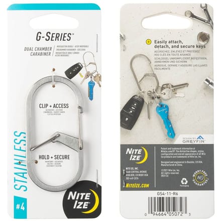 Nite Ize G-Series Karabijnhaak Zilver #4