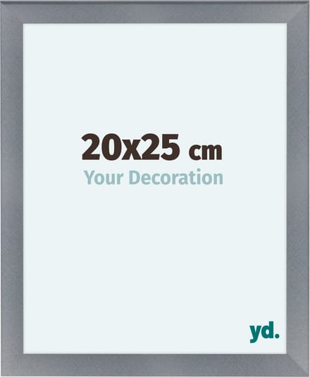 Your Decoration - Fotolijst 20x25 cm - MDF - Aluminium Geborsteld - Como