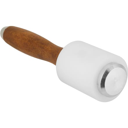 Marteau en cuir et nylon, manche en bois, maillet de sculpture sur cuir, outil d'artisanat white