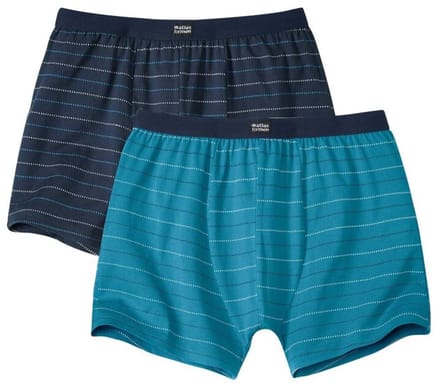 ATLAS FOR MEN - Set van 2 stretch boxershorts - Heren - Verkrijgbaar in grote maten - M