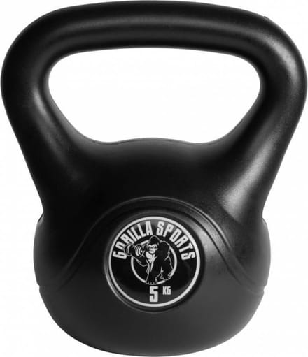 Gorilla Sports Kettlebell - Kunststof - Trainingsgewicht - 5 kg