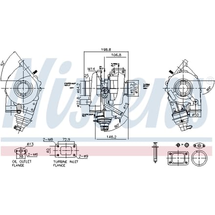 Supercharger, drukvulling NISSENS 93467