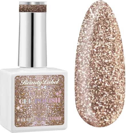 Beauty Label - Gelpolish 15ml - #13 Glitter Toast