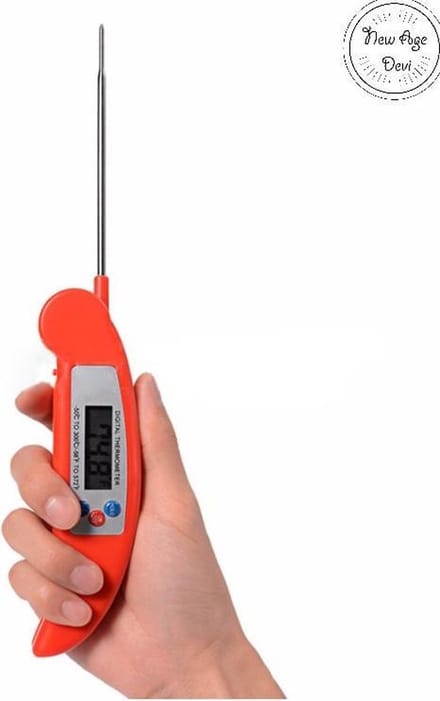 Kookthermometer -50º C / 300º C voor perfecte vleesgaring - Rood - New Age Devi