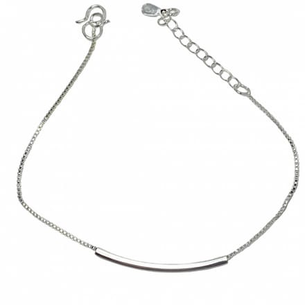 Zilver -armbandje- Celine- staafje-16 cm - Charme Bijoux