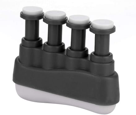 Vinger Exerciser - Hand Grip - Muziek Spelen - Ergonomisch Ontwerp - 4-7 lbs - Zwart