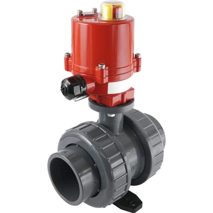 63mm 12V DC VDL 2-weg PVC Elektrische kogelkraan