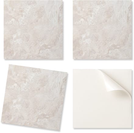 Set vinyl vloertegels met natuursteenpatroon 9x30x30 cm
