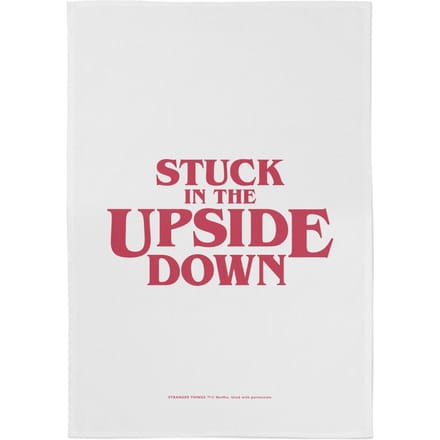 Stranger Things Stuck In The Upside Down Tea Towel