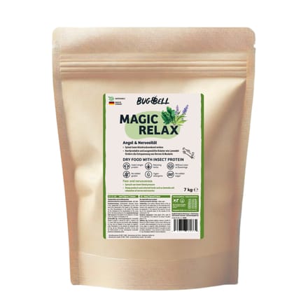 Voordeelpakket: 4x7kg BugBell Magic Relax droogvoer voor honden