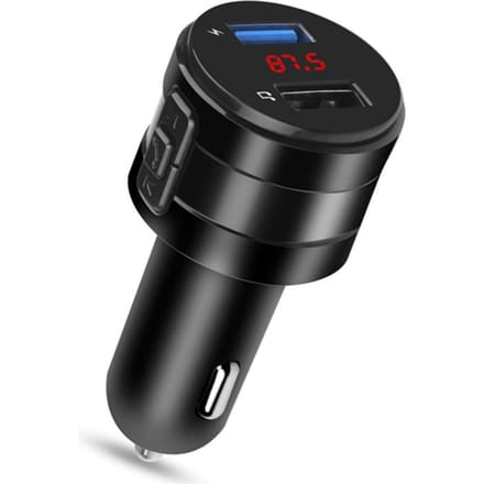 Transmetteur FM Bluetooth pour voiture, lecteur MP3 3.1A, double Ports USB, chargeur de voiture, Kit modulateur mains libres, adaptateur de charge pour téléphone noir