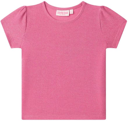 Someone - Meisjes t-shirt - Maat 122 - Meisjes - Roze -