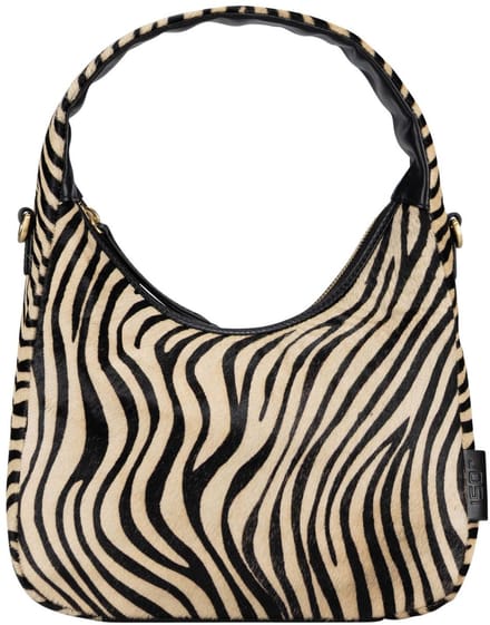 JOST Leren schoudertas Furry Zebra Hobo Bag Zebra veelkleurig