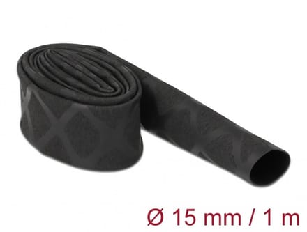 Delock 19586 Krimpkous Zwart 15 mm Krimpverhouding:2:1 1 stuk(s)