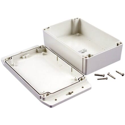 Hammond Electronics 1555H2F42GY Universele behuizing 180 x 120.79 x 62 Polycarbonaat Lichtgrijs 1 stuk(s)