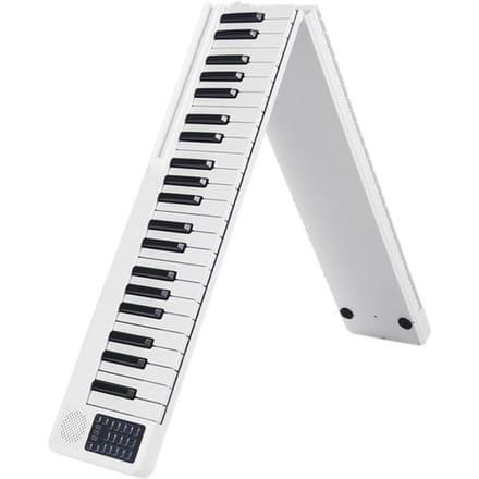 Piano numérique pliable Portable à 88 touches, clavier électronique multifonctionnel pour Piano blanc