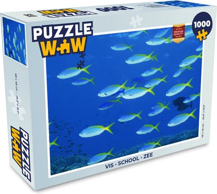Puzzel Vis - School - Zee - Legpuzzel - Puzzel 1000 stukjes volwassenen