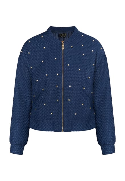 Faina Boucé jasje met strass steentjes Dames marine