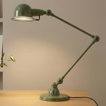 Jieldé Signal SI333 tafellamp met voet, olijfgroen