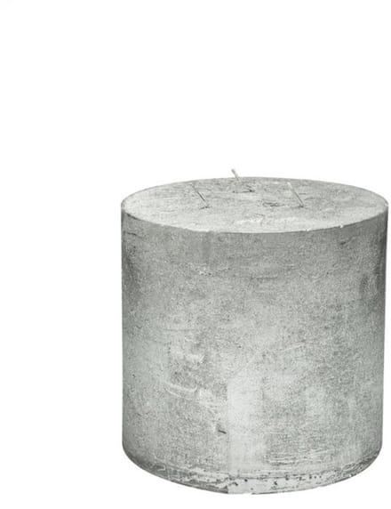 Stompkaars - stompkaars | silver | ø15x15 cm - zilver - ø15x15x
