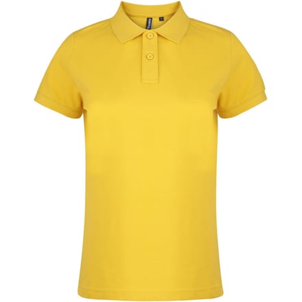 Asquith & Fox Dames/dames Poloshirt met korte mouwen en effen mouwen (Zonnebloem)
