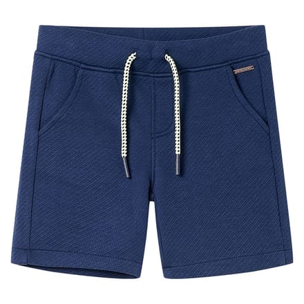 vidaXL - Kindershorts - met - trekkoord - 104 - donkerblauw