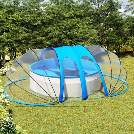 vidaXL - Zwembadkoepel - ovaal - 620x410x210 - cm