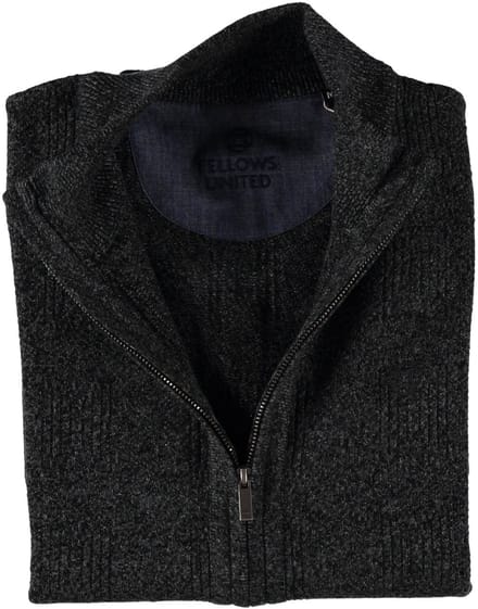 Fellows United Cardigan Fantasy Structure Mid Grey (22.1105 - 121)