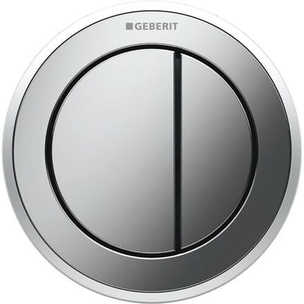 Geberit remote control type 10, pneumatic, 2-flush, flush-mounted lever handle 116.055.KH.1
