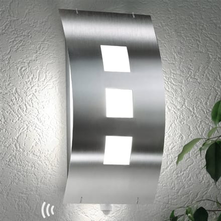 CMD Buitenwandlamp Toma van roestvrij staal met sensor