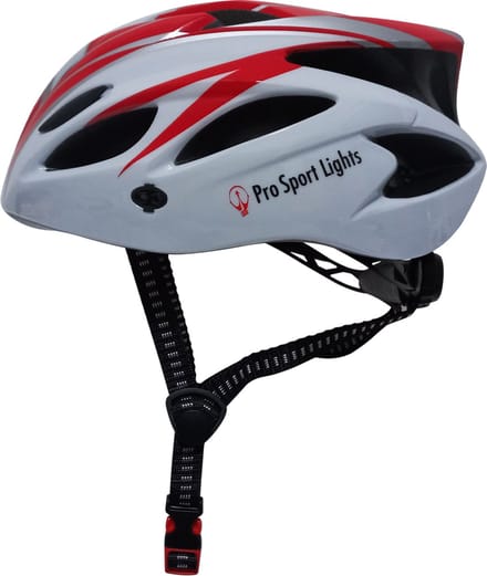 Fietshelm Dames volwassenen - Heren Unisex - Large 58/62cm - Wit/Rood