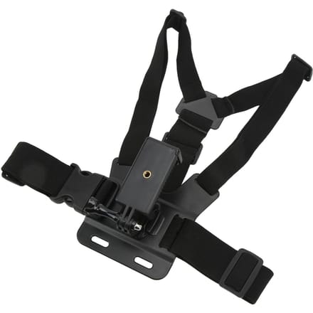 Harnais de poitrine pour téléphone portable Outdoor Live, sangle de poitrine pour DJI Osmo Action black