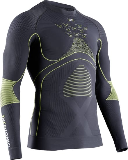 X-Bionic Energy Accumulator 4.0 Thermoshirt Lange Mouwen Heren Charcoal/Yellow - S
