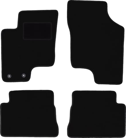Zwarte veloursmatten voor: Hyundai Getz hatchback (2002-2010)