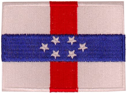 Strijkapplicatie/Patch - Vlag Antillen - 8x6cm