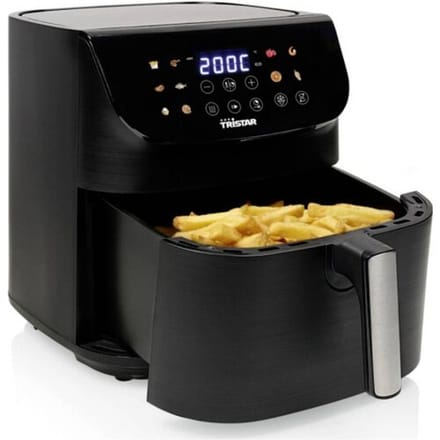 Tristar Airfryer FR-9073 - 9 l - Heteluchtfriteuse - Digitaal LED Touchscreen - 12 programma's - Zwart - 1800 Watt