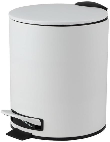 Pedalemmer 5 Liter met Soft-Close en Uitneembare Binnenemmer, Wit