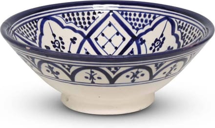 Safaary - Marokkaanse Schaal Blauw Nakhil Mya Ø 25 x 10cm