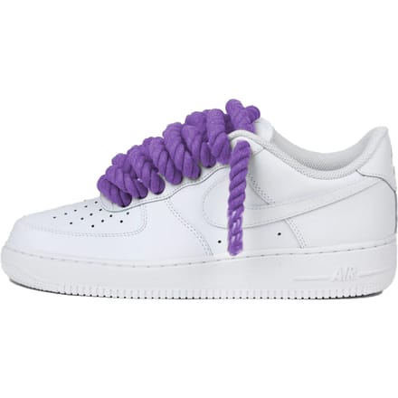 Nike Air Force 1 Low Rope Laces Purple Custom