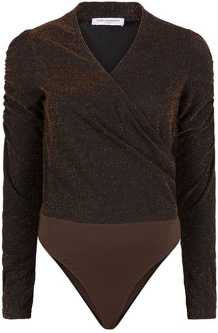 Lofty Manner T-shirt Body Everly Qk403 200 Brown Dames Maat - S
