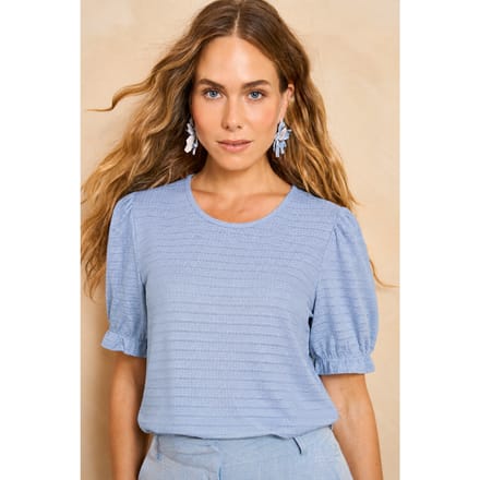 Lofty Manner T-shirt Top Jules Rd10 1 400 Blue Dames Maat - XS