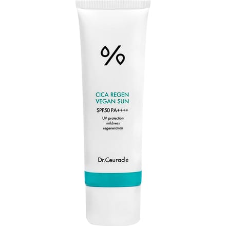 Dr.Ceuracle Cica Regen Vegan Zonnebrandcrème SPF50+ PA++++ Hydraterende Zonnebrandcrème 50ml white