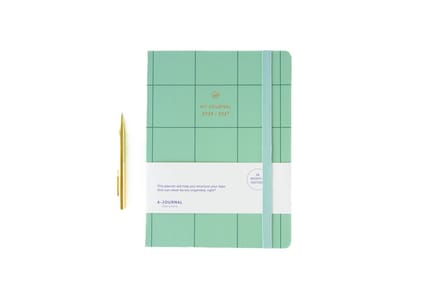 My Journal - Agenda 2026-2027 - A5 - 18 maanden - Mintgroen geruit